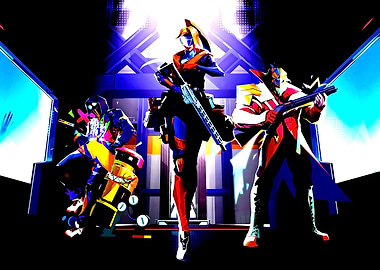 Rifstrom characters in vibrant digital art