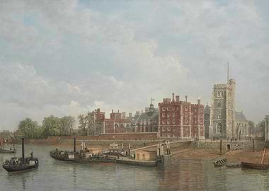 Hampton Court Palace on the Thames
