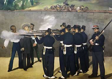 The Execution of Emperor Maximilian Painting