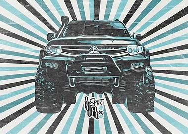 Off-Road Vehicle Graphic Art