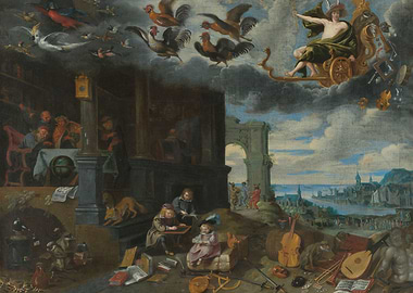 Allegory of the Arts and Sciences Painting