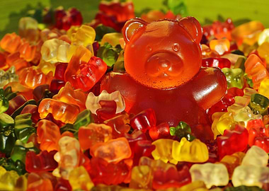 Gummy Bears Candy Pile