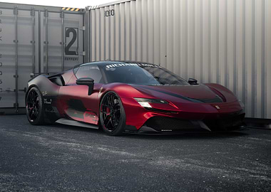red ferrari sf90 stradale