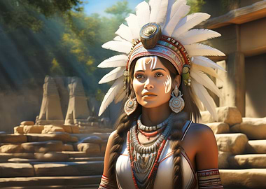 Native American Woman Portrait