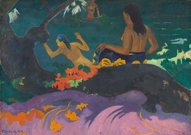 Tahitian Women on the Beach Painting