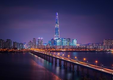 seoul skyline at night