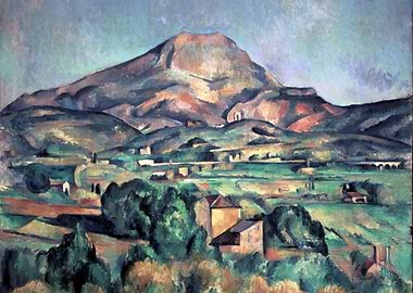Mont Sainte-Victoire landscape painting
