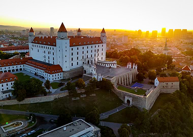 Bratislava Castle at Sunrise