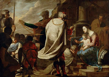 Adoration of the Magi painting