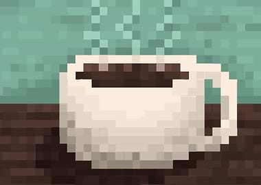 Pixel Art Coffee Cup
