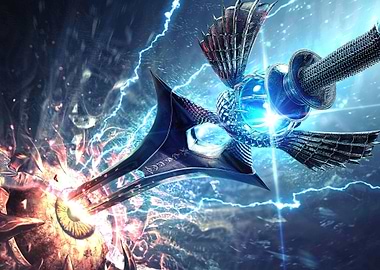 Fantasy Weapon Piercing an Eye