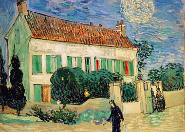 The White House at Night Painting