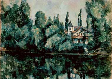 House by the River Painting