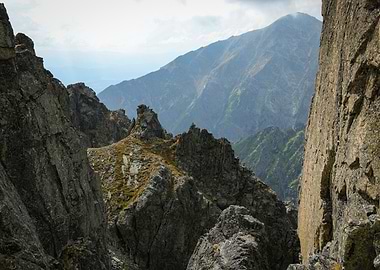 Mountainous Landscape in the High Tatras