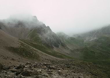 Misty Mountain Landscape