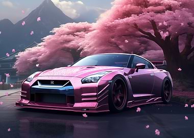Nissan GT-R Pink Blossoms