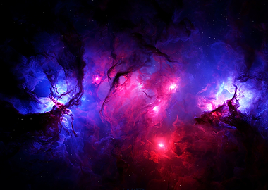 Cosmic in Blue and Pink