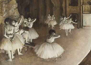 Ballet Rehearsal Painting by Edgar Degas