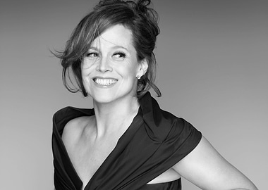 Sigourney Weaver Black and White Portrait