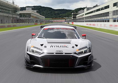 Audi Sport Race Car on Track