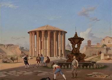 Temple of Hercules Victor Painting