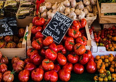 Fresh Produce at a French Market