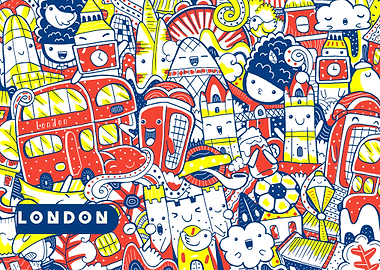 London Doodle Art