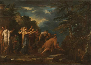 Classical Painting of People in Landscape