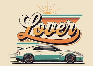 Retro Car Lover Graphic