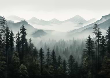 Forest Mountains Landscape