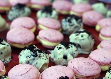 Macarons and Truffles Close-Up