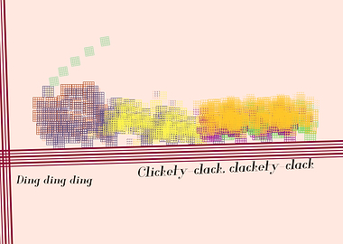 Abstract Train Illustration with Sound Effects