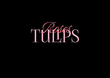 Roses and Tulips Text Art