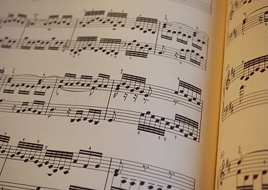 Open Sheet Music Book