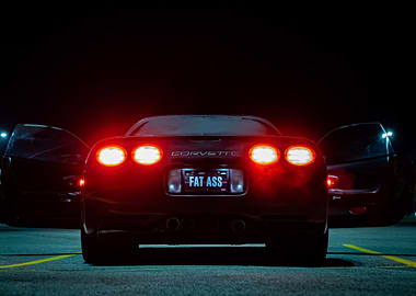 C5 Corvette with custom license plate Quiet