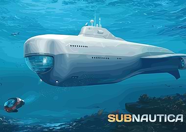 Subnautica Submarine in Ocean Depths