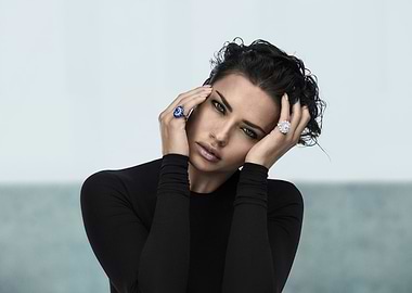 Adriana Lima Jewelry Portrait