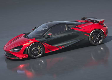 Red and Black McLaren Sports Car