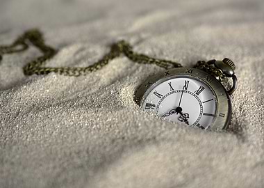 Pocket Watch in Sand