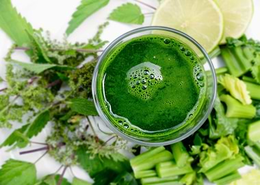 Green Juice with Nettle and Lime