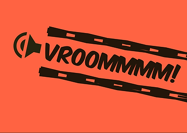 Vroommm! Sound and Speed Illustration