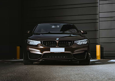 Brown BMW M4 Front View