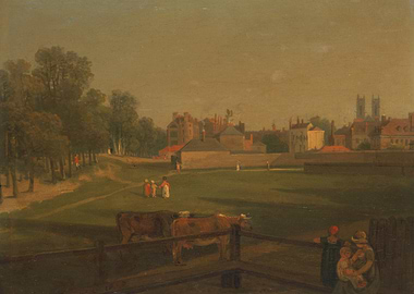 Pastoral Scene with Cows and Figures