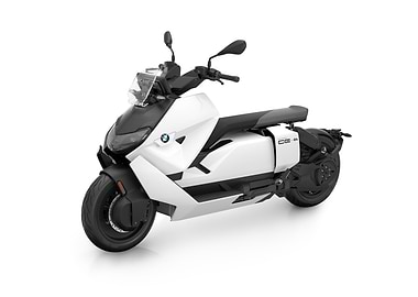 White BMW CE 04 Electric Scooter