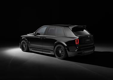 Black Rolls Royce Cullinan Rear View