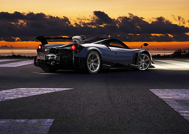 Pagani Huayra BC at Sunset