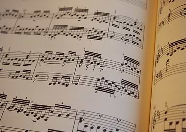 Open Sheet Music Book