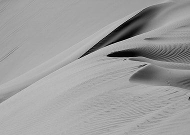 Monochrome Sand Dunes Landscape