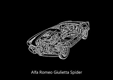 Alfa Romeo Giulietta Spider Blueprint