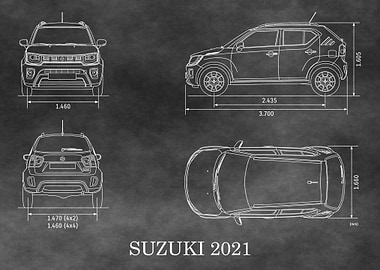 Suzuki 2021 Car Blueprint